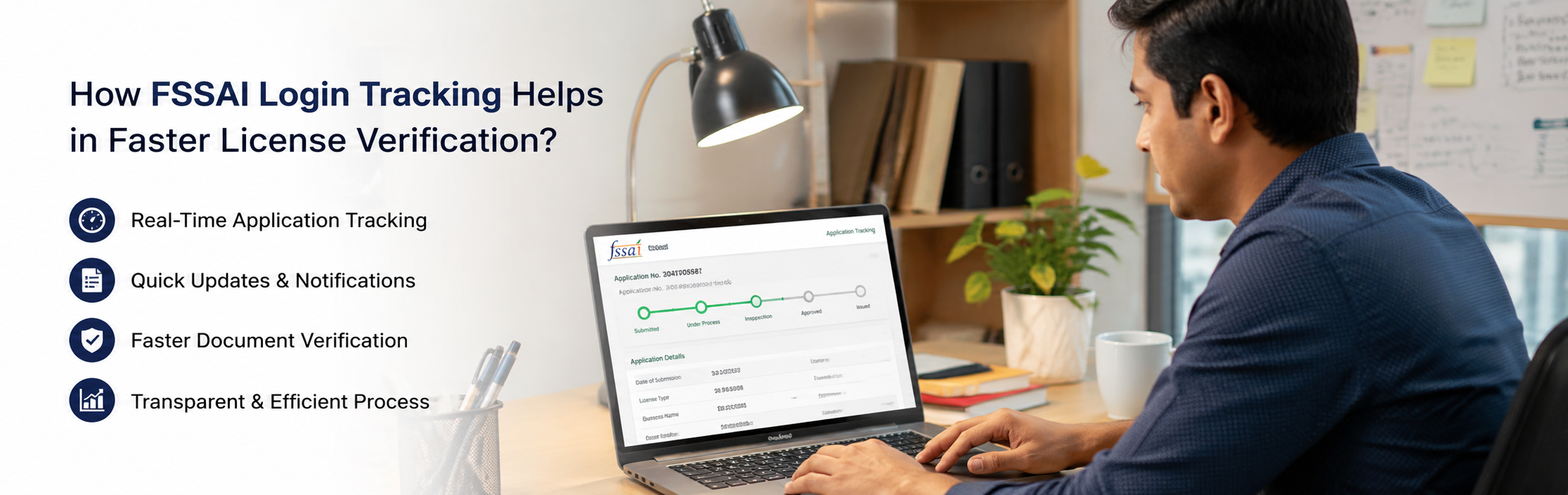 How FSSAI Login Tracking Helps in Faster License Verification?