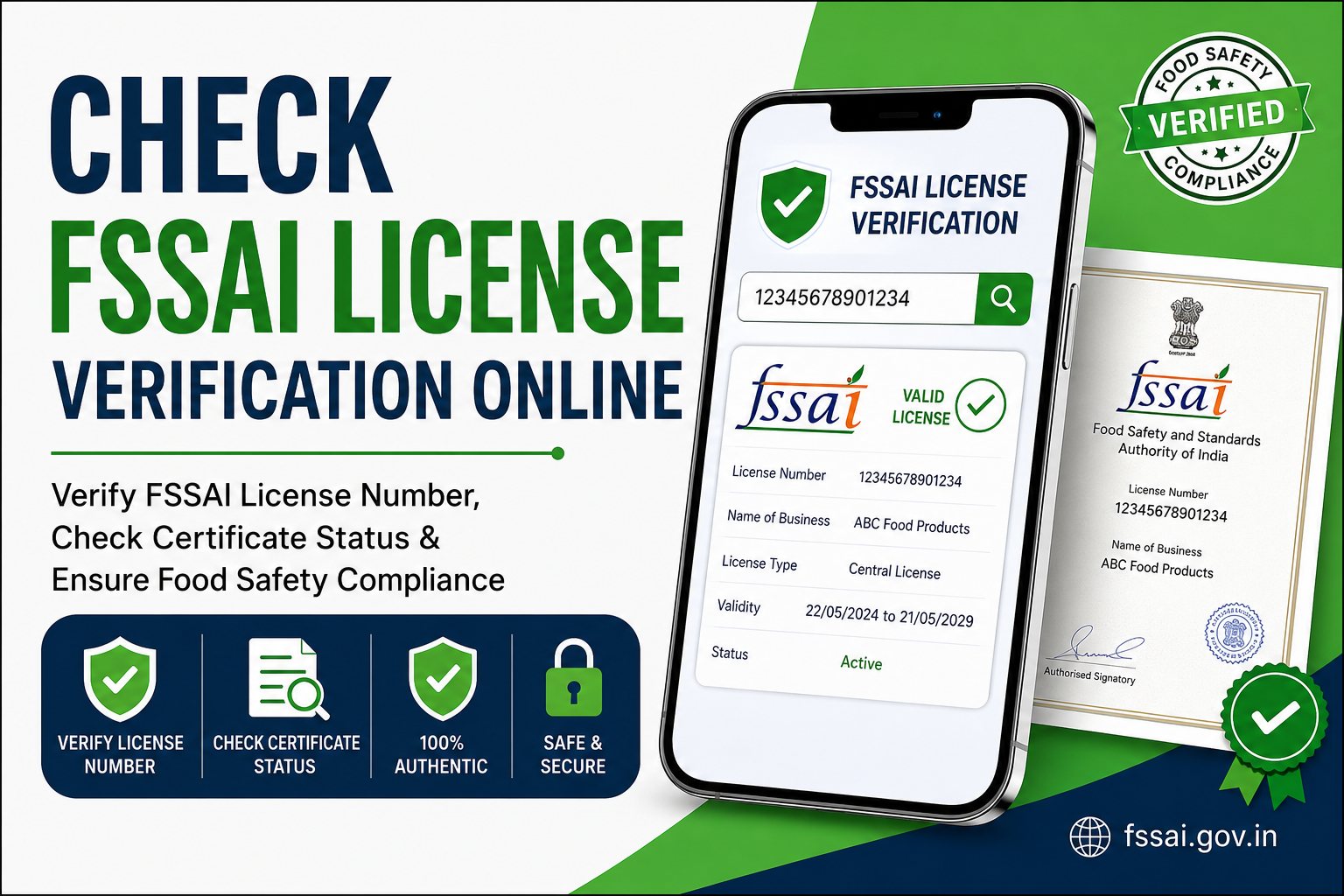 Check FSSAI License | FSSAI License Verification | Food License Check Online