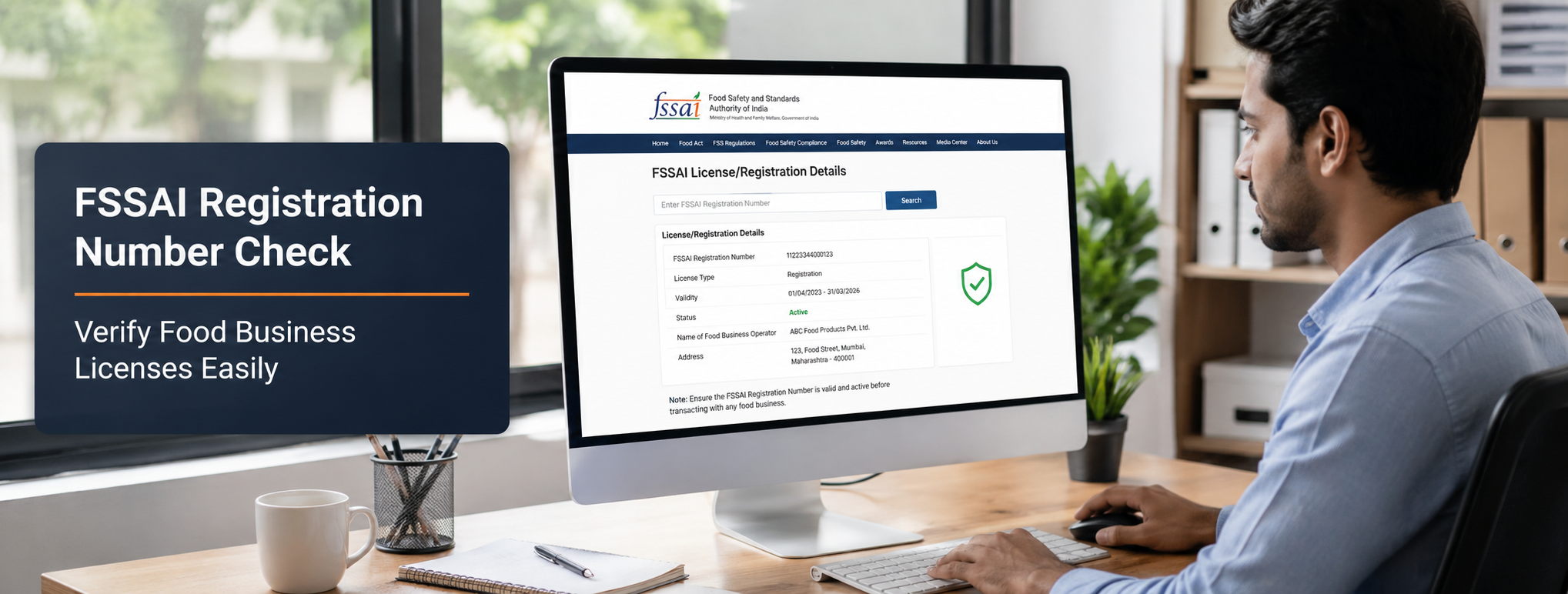 FSSAI Registration Number Check: Verify Food Business Licenses Easily